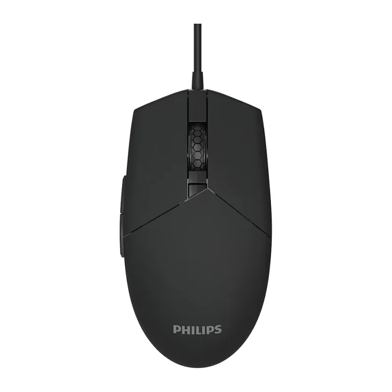 PHILIPS SPK9304B, Siyah, RGB Led Aydınlatma, USB Kablolu, 6400dpi, GAMING Optik Mouse