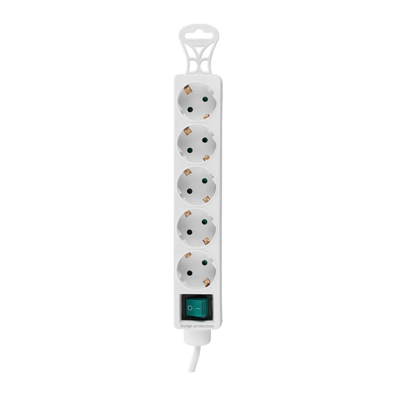 S-LINK SPG-F05, 5 Soket, Akım Korumalı Priz, 1.5Mt Kablo, 306 Joule (Beyaz)
