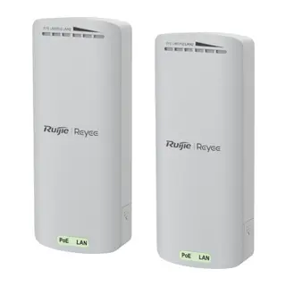 RUIJIE Reyee RG-EST100-E, 2Port, 300Mbps, 2.4Ghz, Pasif PoE, Dış Ortam, Noktadan Noktaya PTP, Acces Point, Kutu İçeriği 2 Adet, (500m)