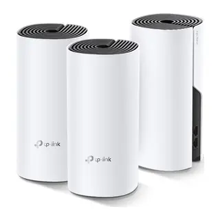 TP-LINK DECO-E4, AC1200, Üçlü Mesh, 1200Mbps, Dual Band, 2Port Megabit Lan, 370m2 Çekim Alanı, Router, Geniş Alan İnternet Ağı Sağlayıcısı