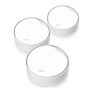 TP-LINK DECO-X50-POE, AX3000, Üçlü Mesh, 3000Mbps, Dual Band, WiFi6, 3Port Gigabit Lan, 600m2 Çekim Alanı, Router, Geniş Alan İnternet Ağı Sağlayıcısı