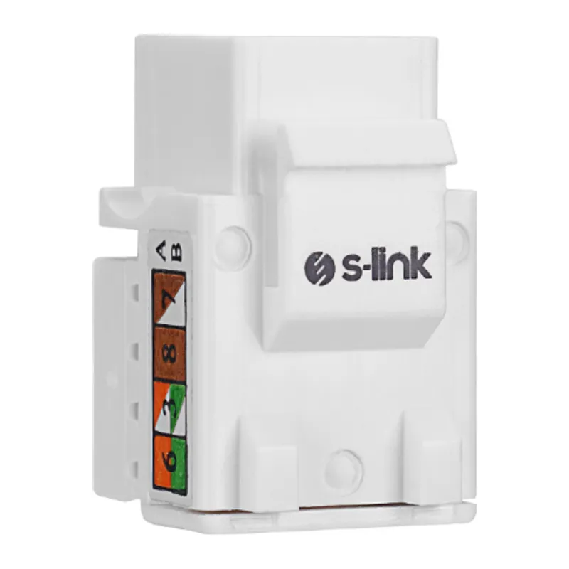 S-LINK SL-KS60, UTP, CAT6, Keystone Jack3U, 90 Derece
