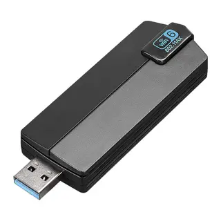EVEREST EWA1800, 1800Mbp, 2.4Ghz ve 5Ghz Dual Band, WIFI 6, 2x3.5dbi Anten, USB3.0, WIRELESS ETHERNET