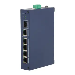 DAHUA CHS4106-4ET, 4 Port, Megabit, 1 Port Gigabit Uplink, 1 Port Gigabit SFP, Cloud Yönetilebilir, Switch