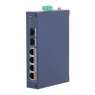 DAHUA CHS4206-4ET-60, 4 Port, Megabit, PoE 60W, 2 Port SFP, Cloud Yönetilebilir, Switch