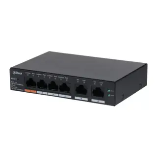 DAHUA CS4006-4GT-60, 4 Port, Gigabit, PoE 60W, 2 Port Uplink, Cloud Yönetilebilir, Switch