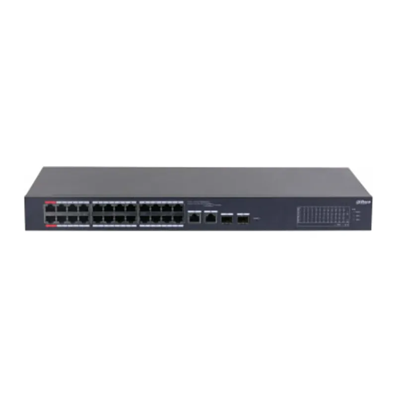 DAHUA CS4226-24ET-240, 24Port, Megabit, PoE 240W, 2 Port SFP Gigabit Combo, Cloud Yönetilebilir, Switch