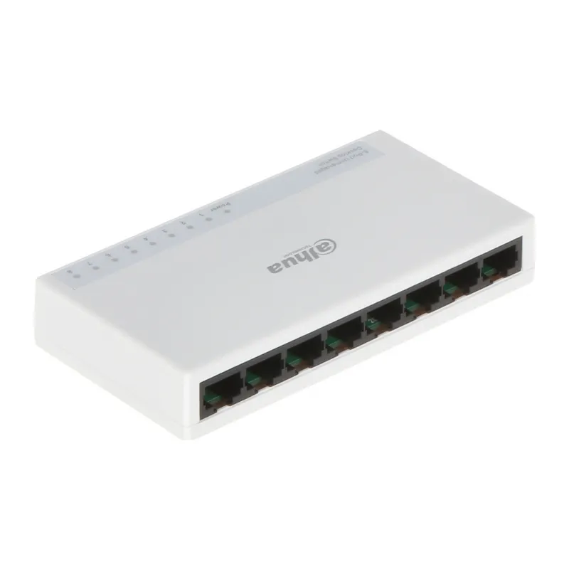 DAHUA PFS3008-8ET-L, 8 Port, MegaBit, Yönetilemez, Masaüstü Switch