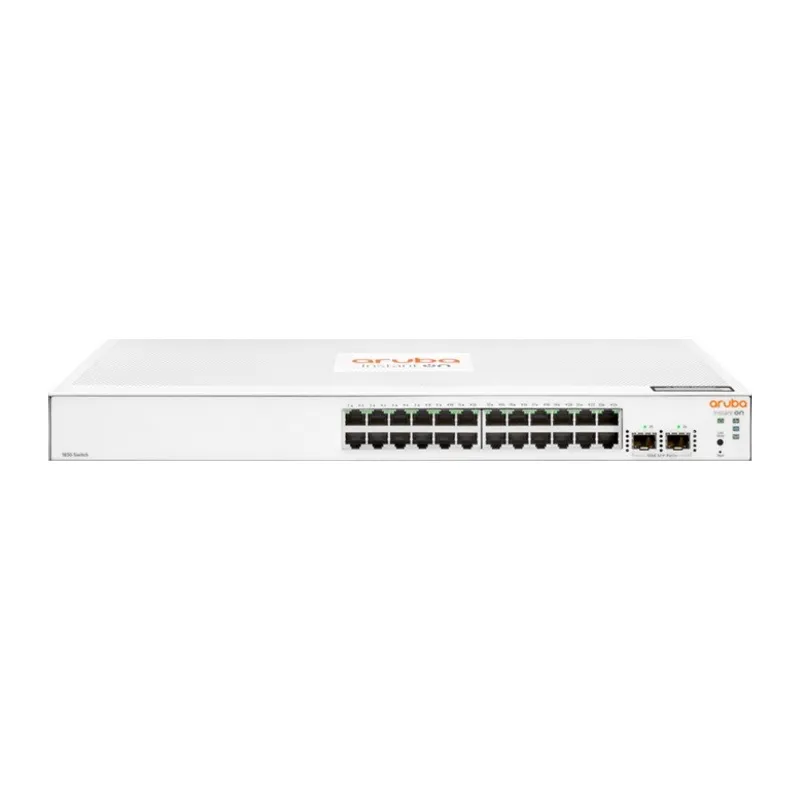 HP Aruba Instant On, JL812A, 1830-24G, 24Port, GigaBit, 2 Port Gigabit SFP, Yönetilebilir, Rack Mount Switch