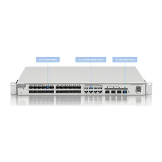 RUIJIE REYEE RG-NBS5200-24SFP/8GT4XS 24 Port 1G SFP, 8x1000 Mbit Combo, 4X10G SFP L2 Yönetilebilir Switch