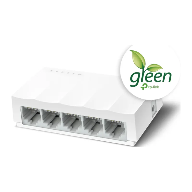 TP-LINK LS1005, Green Tech, 5 Port, MegaBit, Yönetilemez, Masaüstü Switch