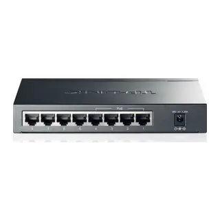 TP-LINK TL-SG1008P, 8 Port, GigaBit, 4 Port PoE, 55W, Yönetilemez, Metal Kasa, Masaüstü Switch