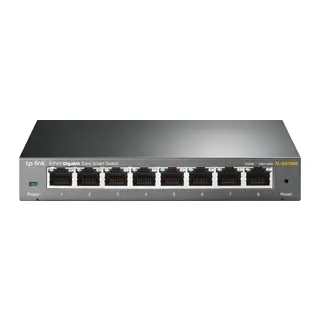TP-LINK TL-SG108E, 8 Port, GigaBit, Easy Smart, Yönetilebilir, Metal Kasa, Masaüstü Switch
