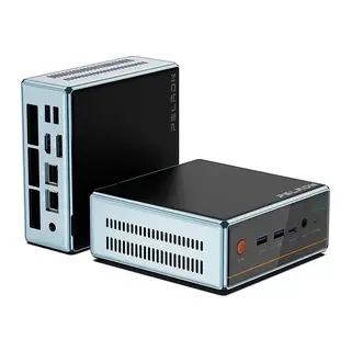 PELADN WO4 Serisi, AMD Ryzen 7 5700U, 16Gb Ram, 512Gb SSD, 1xHDMI, 1xDP, 4xUSB, 1xType-C, 2xLAN, Paylaşımlı Ekran Kartı, Wi-Fi6, Bluetooth 5.2, Windows 11 Pro, MFF MiniPC
