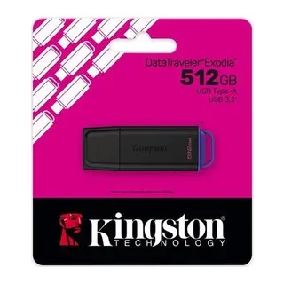 KINGSTON DTXG2/512GB USB 3.2 DataTraveler Exodia Gen 1 Flash Bellek (Siyah-Mor)