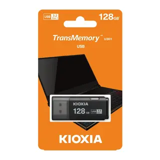 KIOXIA U301K 128GB USB 3.2 Gen1 TransMemory Flash Disk (Siyah)