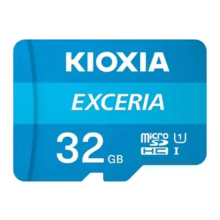 KIOXIA 32GB Exceria, LMEX1L032GG2, UHS-1, CL10, 100Mb/s, MicroSD Kart Bellek (SD Adaptörlü)