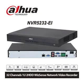DAHUA NVR5232-EI, 32Kanal, 12Mpix, H265+, 2 HDD Desteği, 1080P Kayıt, 320Mbps Bant Genişliği, NVR