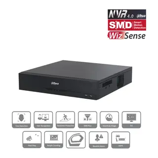 DAHUA NVR5832-EI, 32Kanal, 32Mpix, H265+, 8 HDD Desteği, 1080P Kayıt, 384Mbps Bant Genişliği, 2 Port GigaBit Lan, RAID 0/15/6/10, NVR