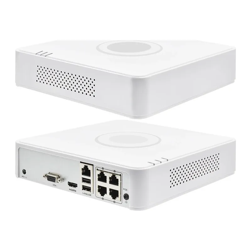 HIKVISION DS-7104NI-Q1/4P, 4Kanal PoE, 4Mpix, H265+, 1 HDD, UHD 1520P Kayıt, 40-60Mbps Bant Genişliği, NVR