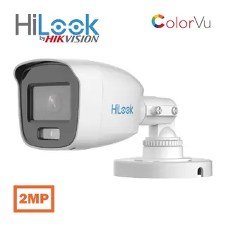 HILOOK THC-B129-LPS, 2Mpix, 2.8mm Lens, 20Mt Gece Görüşü, IP66, Color Vu, Dahili Mikrofon, Bullet Kamera