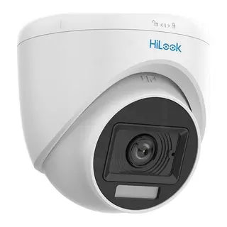 HILOOK THC-T129-LPS, 2Mpix, 2.8mm Lens, 20Mt Gece Görüşü, Color Vu, Dahili Mikrofon, Dome Kamera