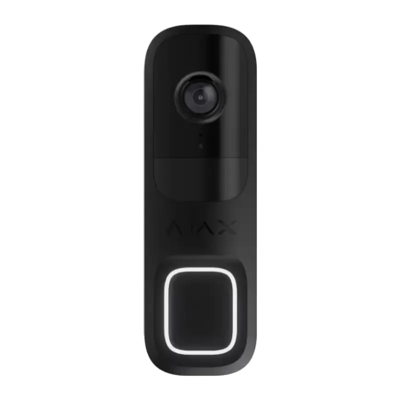 AJAX, DOORBELL, Kablosuz, Kameralı, Kapı Zili Siyah