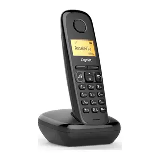 GIGASET A270, Dect Telefon, Siyah, 18 Saat Konuşma, 200 Saat Bekleme, 80 Kişilik Rehber
