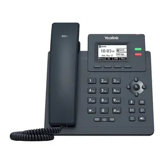 YEALINK SIP-T30P, Masaüstü, Kablolu IP TELEFON, Siyah, 2.3" Siyah Beyaz Ekran, 2xMegabit Ethernet Portu, PoE Destekli