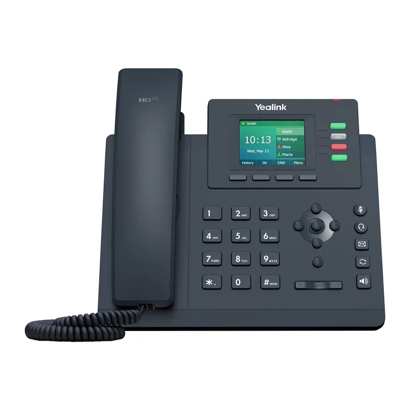YEALINK SIP-T33G, Masaüstü, Kablolu IP TELEFON, Siyah, 2.4" Renkli Ekran, 2xGigaBit Ethernet Portu, PoE Destekli