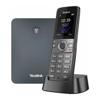 YEALINK W73P, W73H Dect Telefon ile W70B Baz İstasyonu, Kablosuz IP TELEFON, Siyah, 1.8" Renkli Ekran, 35 Saat Konuşma, 400 Saat Bekleme