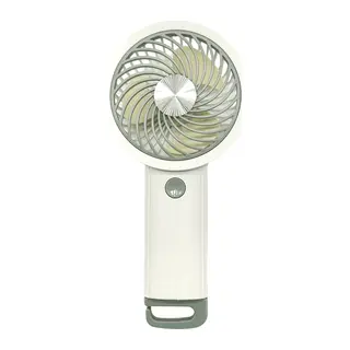 FENY FN-F35, BEYAZ-YEŞİL, 3 Kademeli Hız, Kancalı, Elde Kullanım, Dahili 500mAh Bataryalı, Type-C Şarj Girişli, Vantilatör