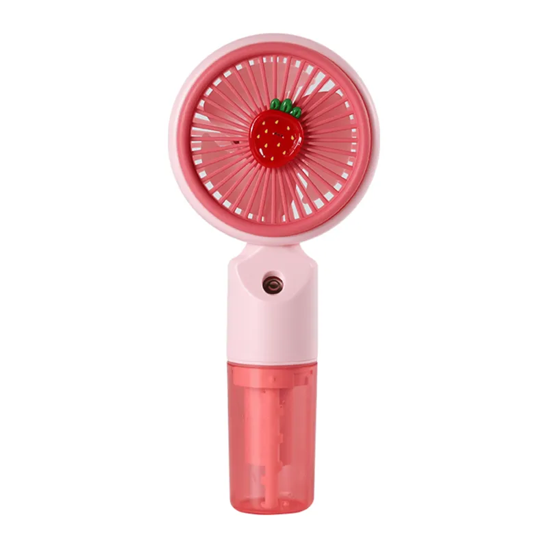 FENY FN-F50, PEMBE, 3 Kademeli Hız, Buharlı Ferahlık, Elde Kullanım, Dahili 800mAh Bataryalı, Type-C Şarj Girişli, Vantilatör