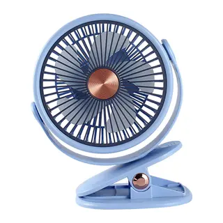 FENY FN-F70, MAVİ, 3 Kademeli Hız, Mandal Ayak, 360derece Dönüş, 6" Kanat, Masaüstü, Dahili 1800mAh Bataryalı, Type-C Şarj Girişli, Vantilatör