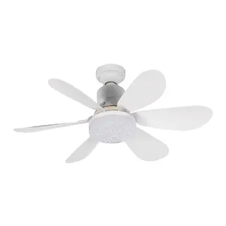 FENY FN-F82, ZEFİRA Crystal, BEYAZ, 3 Kademeli Hız, 30W, 52cm Pervane Çapı, 3 Renk Işık, Ultra Sessiz, Tavan Vantilatörü, Kumandalı, Vantilatör