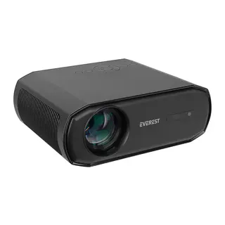 EVEREST PJ06, Siyah, 9800 Lümen, 1920X1080, 1xHDMI, 1xUSB, TF Soket, WiFi, 1xLAN, Bluetooth, 50.000 Saat Led Ömrü, 3W Speaker, Android 9.0, FULL HD Projeksiyon Cihazı