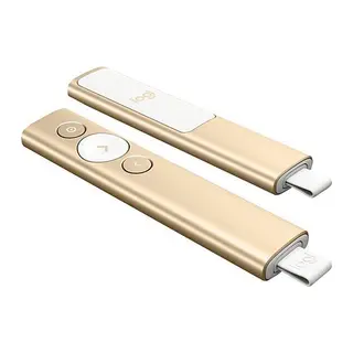 LOGITECH 910-004862, Spotlight Wireless Presenter, Sunum Cihazı (Gold)
