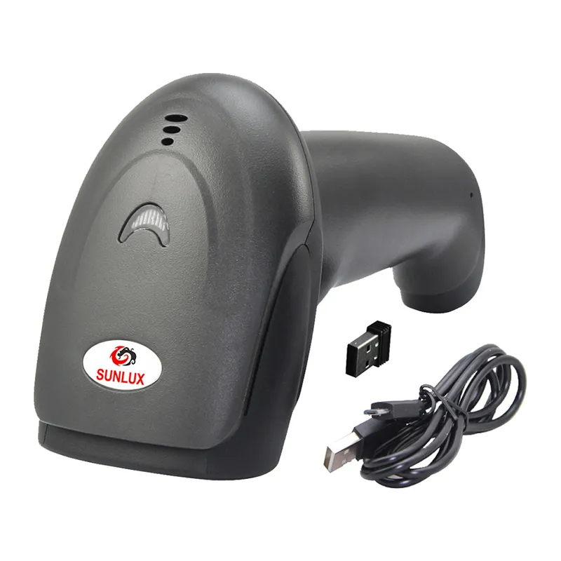 SUNLUX XL-9309B, EL Tipi, Laser, WiFi, Bluetooth, Kablosuz, 300Metre, 1D, Barkod Okuyucu