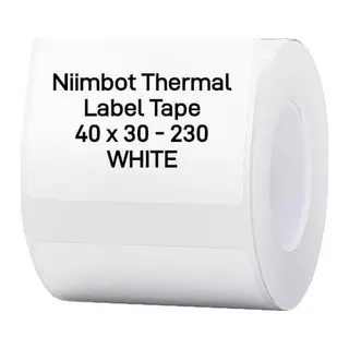 NIIMBOT T40 Etiket 40mm x 30mm 230 adet Beyaz (B1,B21S,B3S)