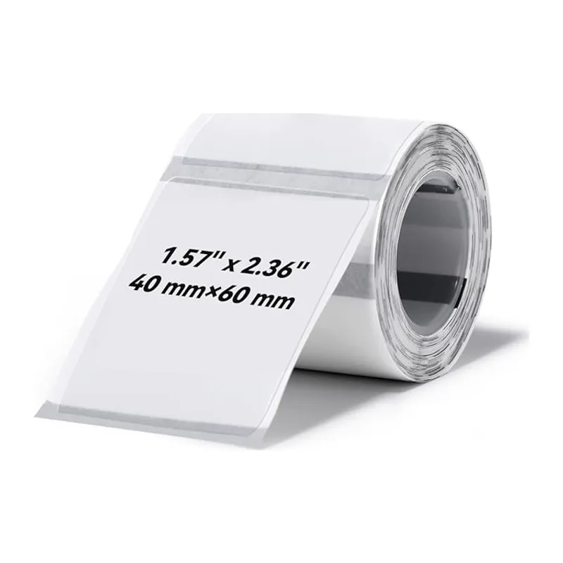 NIIMBOT T40 Etiket 40mm x 60mm 125 adet Şeffaf (B1,B21S,B3S)