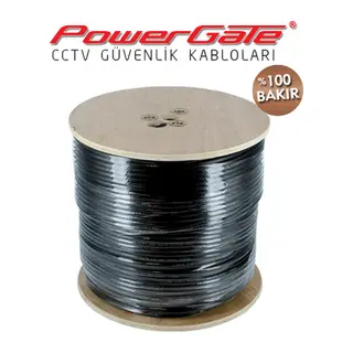 PowerGate OUT 250mt, 2+1 (2x0,50+0,33) %100Bakır, DIŞ ORTAM, CCTV Güvenlik Kablosu