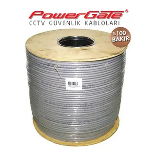 PowerGate PRO 500mt, 2+1 (2x0,50+0,33) %100Bakır, CCTV Güvenlik Kablosu