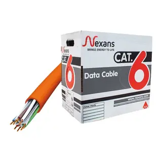 NEXANS NEX1611TFA, TURUNCU, CAT6, 305M, 23AWG (0,58mm), UTP, %100 Bakır, LSZH Halogen Free, Kablo