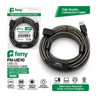 FENY FN-UE10, Güçlendirilmiş USB Uzatma Kablosu 10 Metre
