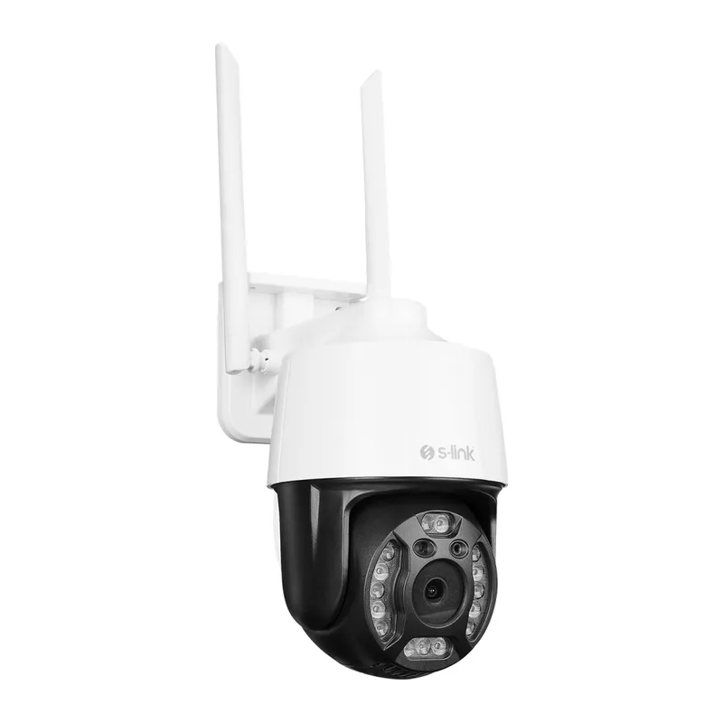 S-LINK SL-PTZ02, Akıllı Güvenlik Kamerası, WiFi, 3Mpix, 2,8mm Lens, 25m. Gece Görüşü, Hareket algılama, İki Yönlü Ses, Micro SD Kartlı, TUYA Yazılım