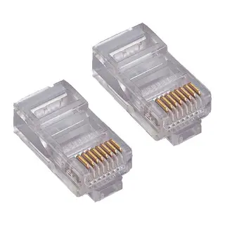 SPEED SP-U100-D CAT5-CAT6 100 Adet Rj45 Konnektör (Yeni Nesil Delikli)