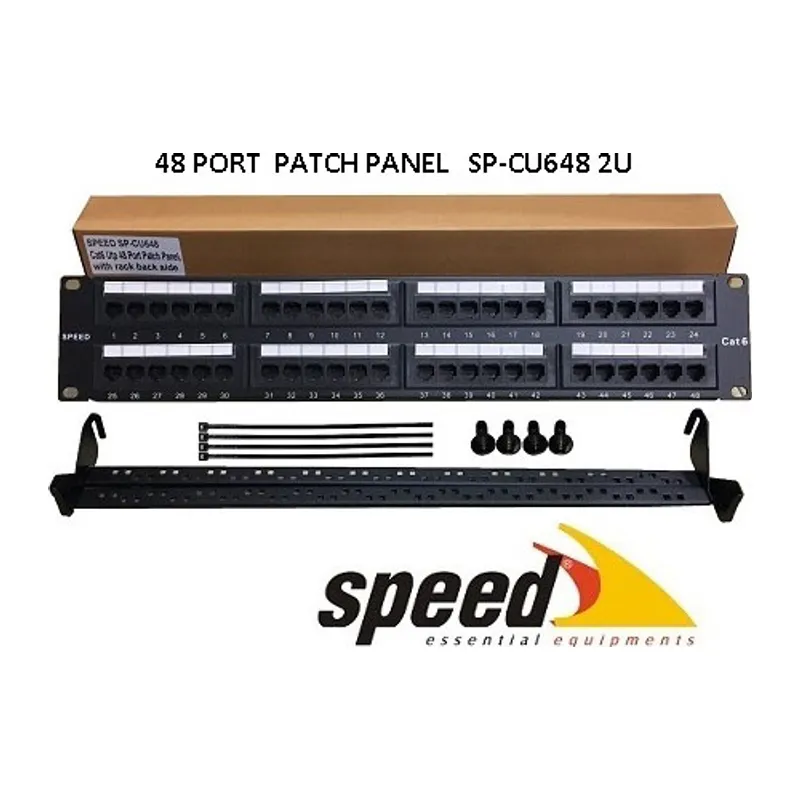 SPEED SP-CU648 48 PORT UTP CAT6 PATCH PANEL