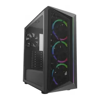 Cooler Master CMP510 TG 650W 80+ Mesh Panel Siyah ARGB 3x120MM FANLI Mid-Tower Kasa