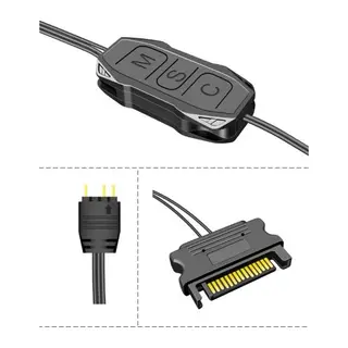 Coolmoon 5V 3Pin RGB ARGBden Denetleyici Güç Adaptörüne Bilgisayar PC Kasa LED F/F