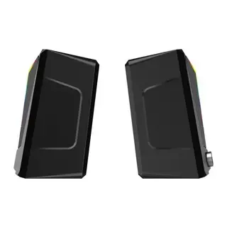 LENOVO DS104 LECOO 1+1 3W*2 RGB Aydınlatmalı Usb+3.5mm Jacklı Siyah Hoparlör